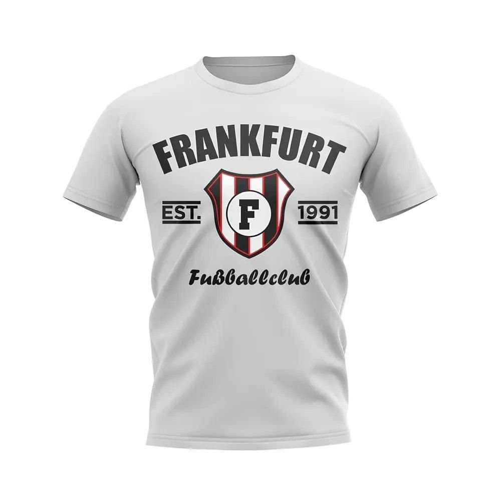 Eintracht Frankfurt Eintracht Frankfurt Men's Personalised Frankfurt Established Football T-Shirt in White