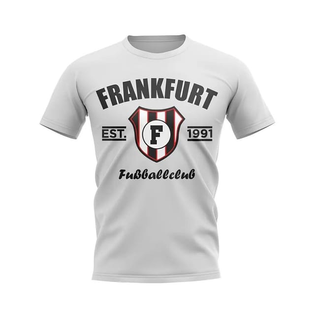 Eintracht Frankfurt Eintracht Frankfurt Men's Personalised Frankfurt Established Football T-Shirt in White - 2