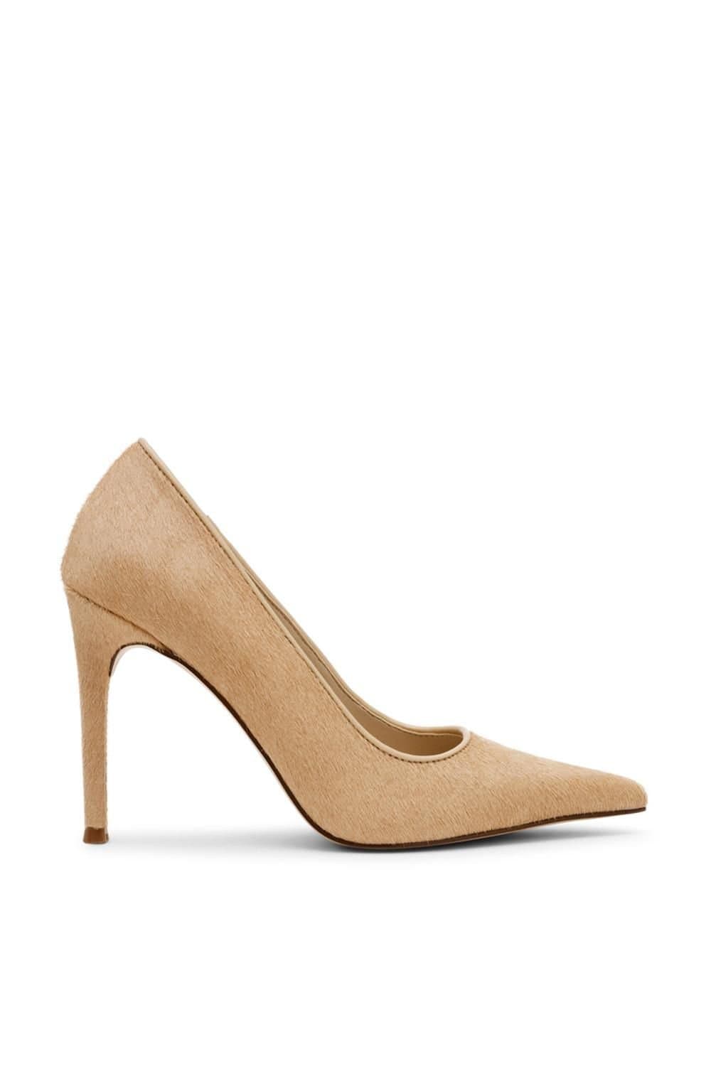Steve Madden Steve Madden Beige Leather Heeled Pumps
