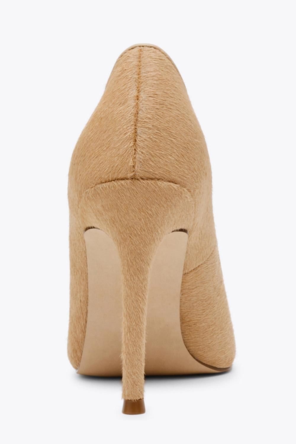 Steve Madden STEVE MADDEN Women's 'Reya Heel Camel' Leather Heels in Beige - 4