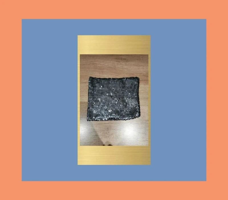 Bay Trading Blue sequin boob tube top fancy dress Halloween party