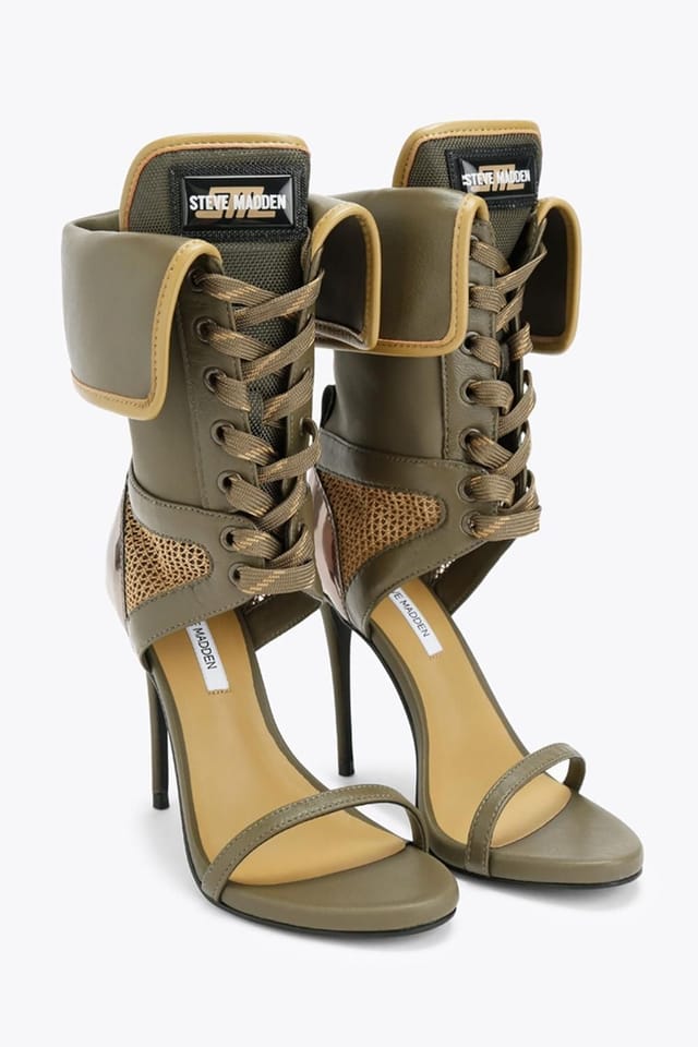 Steve Madden STEVE MADDEN Women's 'Casella Green' Fabric Heels in Green - 2