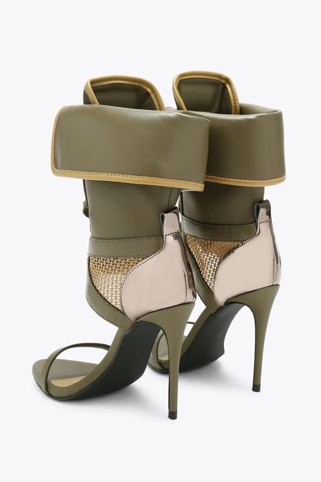 Steve Madden STEVE MADDEN Women's 'Casella Green' Fabric Heels in Green - 3