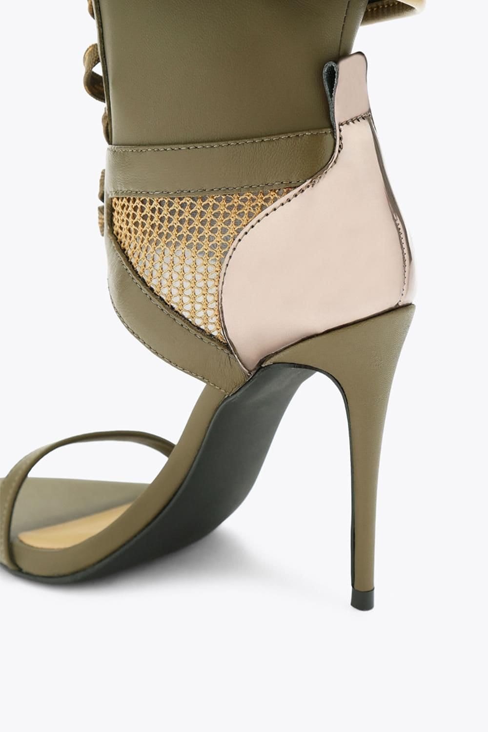 Steve Madden STEVE MADDEN Women's 'Casella Green' Fabric Heels in Green - 4