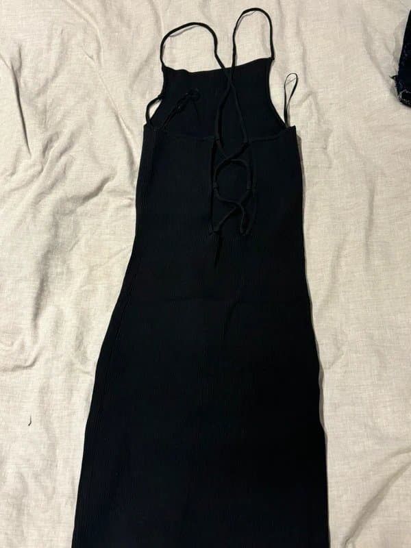 Bershka Black bodycon dress