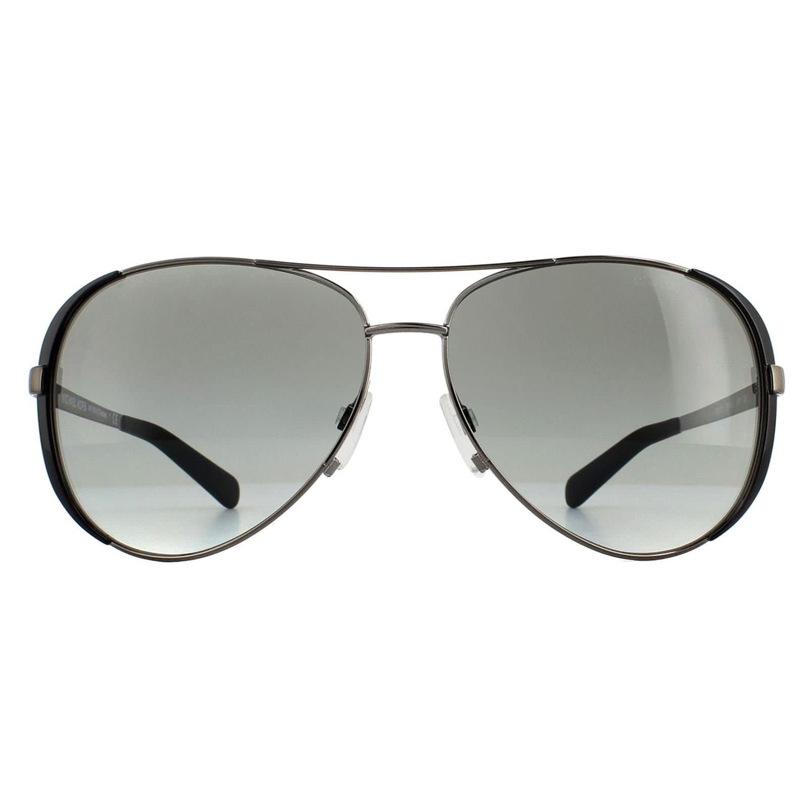 Michael Kors Michael Kors Women's Aviator Gunmetal Black Grey Gradient Sunglasses