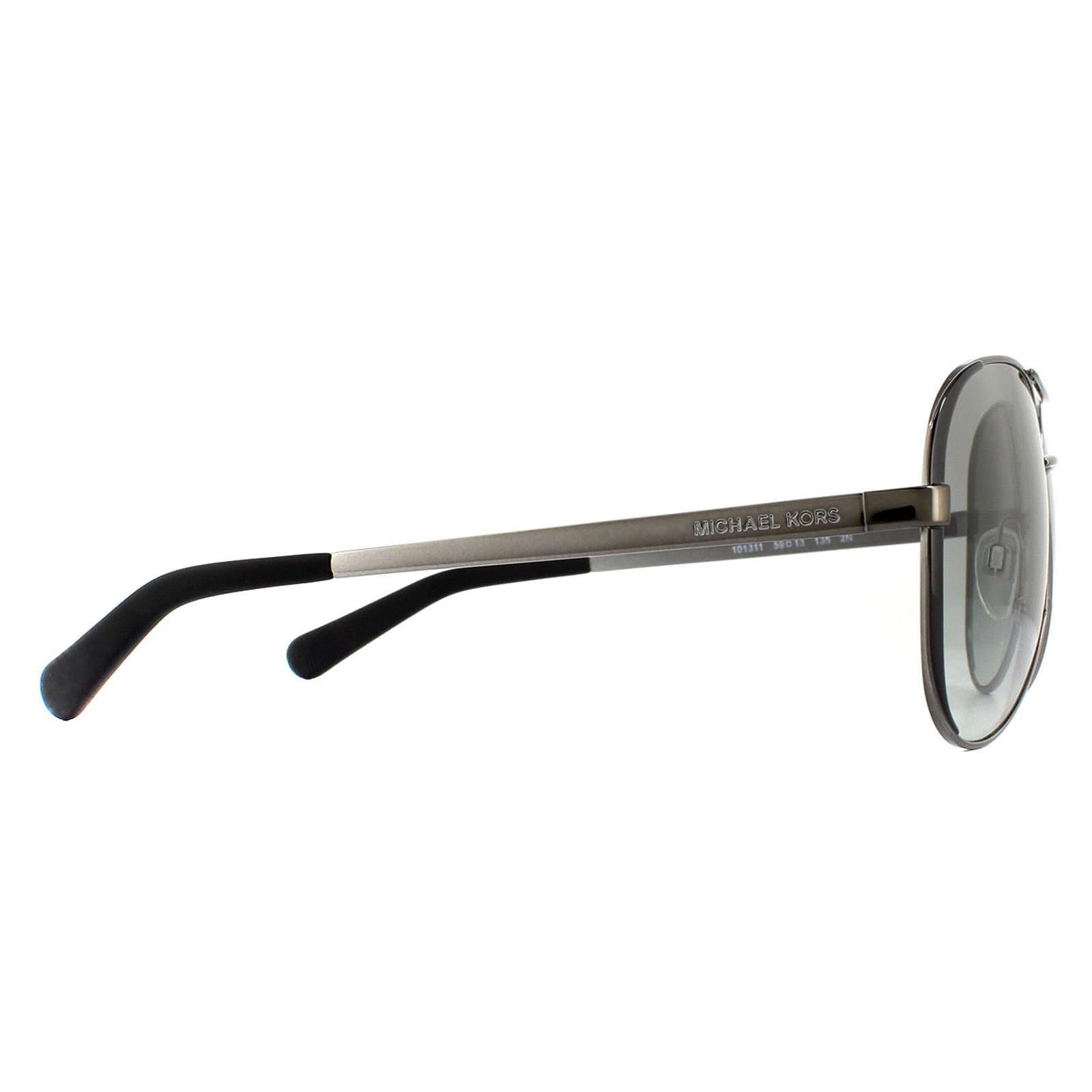 Michael Kors Michael Kors Women's Aviator Gunmetal Black Grey Gradient Sunglasses - 4