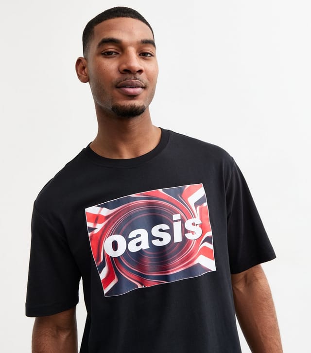 Only and Sons Women's Unisex Black Oasis Swirl Print T-shirt Only and Sons New Look - 3