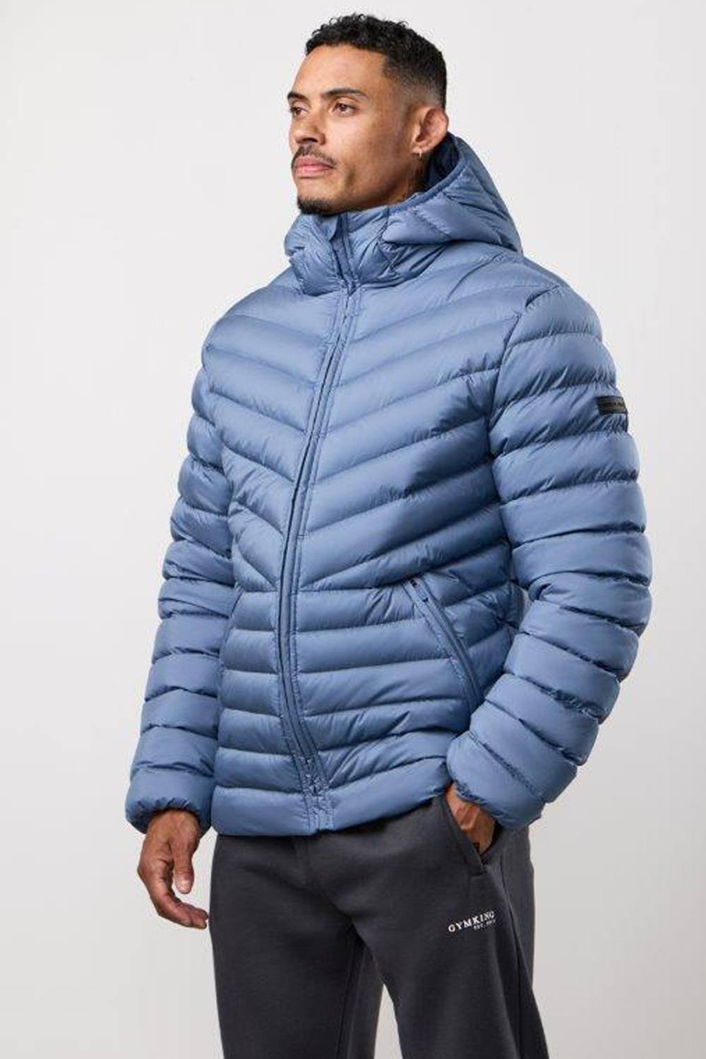 Gym King GYM KING Men's Endurance Puffer Jacket Slate Blue - 2
