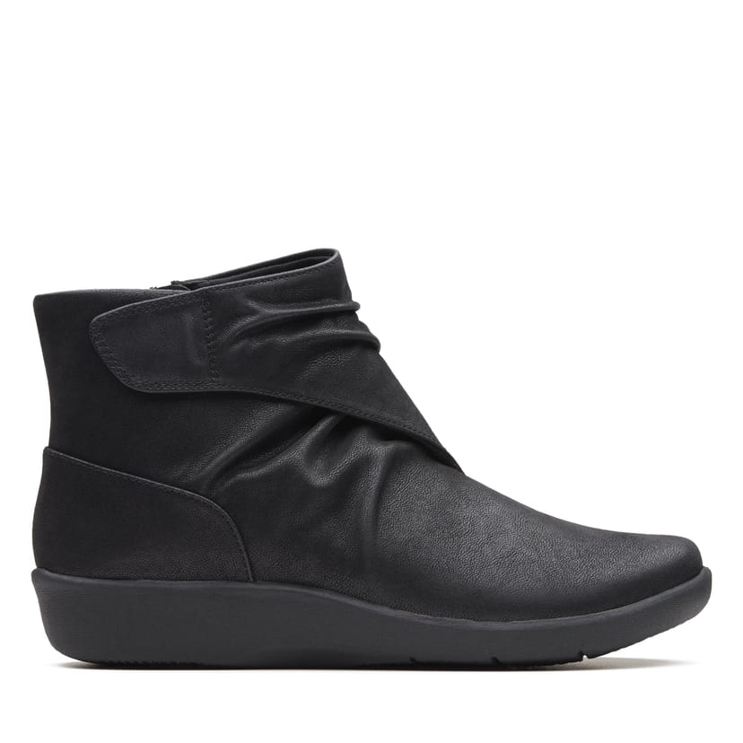 Clarks Clarks Women's Sillian Tana Black Synthetic Ankle Boots - 1
