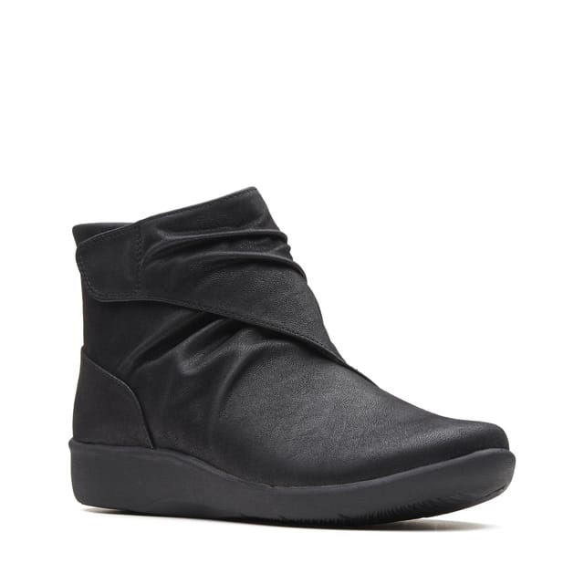 Clarks Clarks Women's Sillian Tana Black Synthetic Ankle Boots - 2