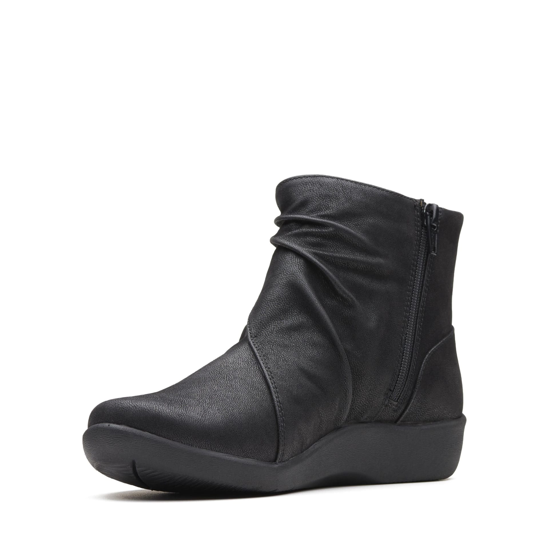 Clarks Clarks Women's Sillian Tana Black Synthetic Ankle Boots - 4