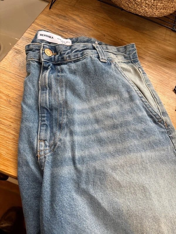 Bershka Men's Blue Denim Jeans