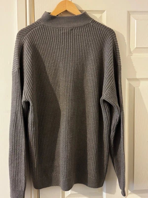 New Look New Look Men Quarter Zip Knitted Sweater Size L