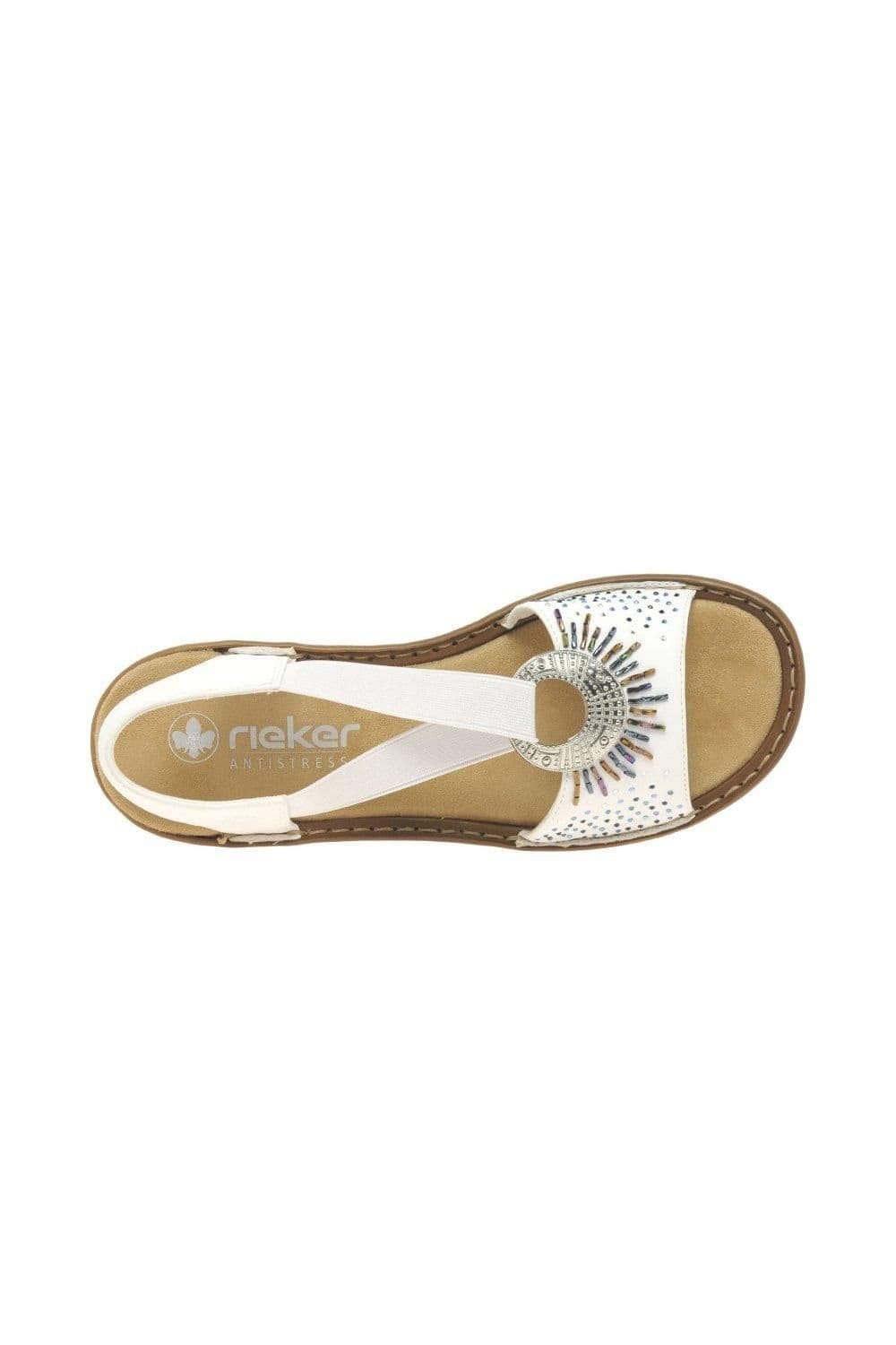 Rieker Rieker Women's 'Halo' Sandals in White - 4