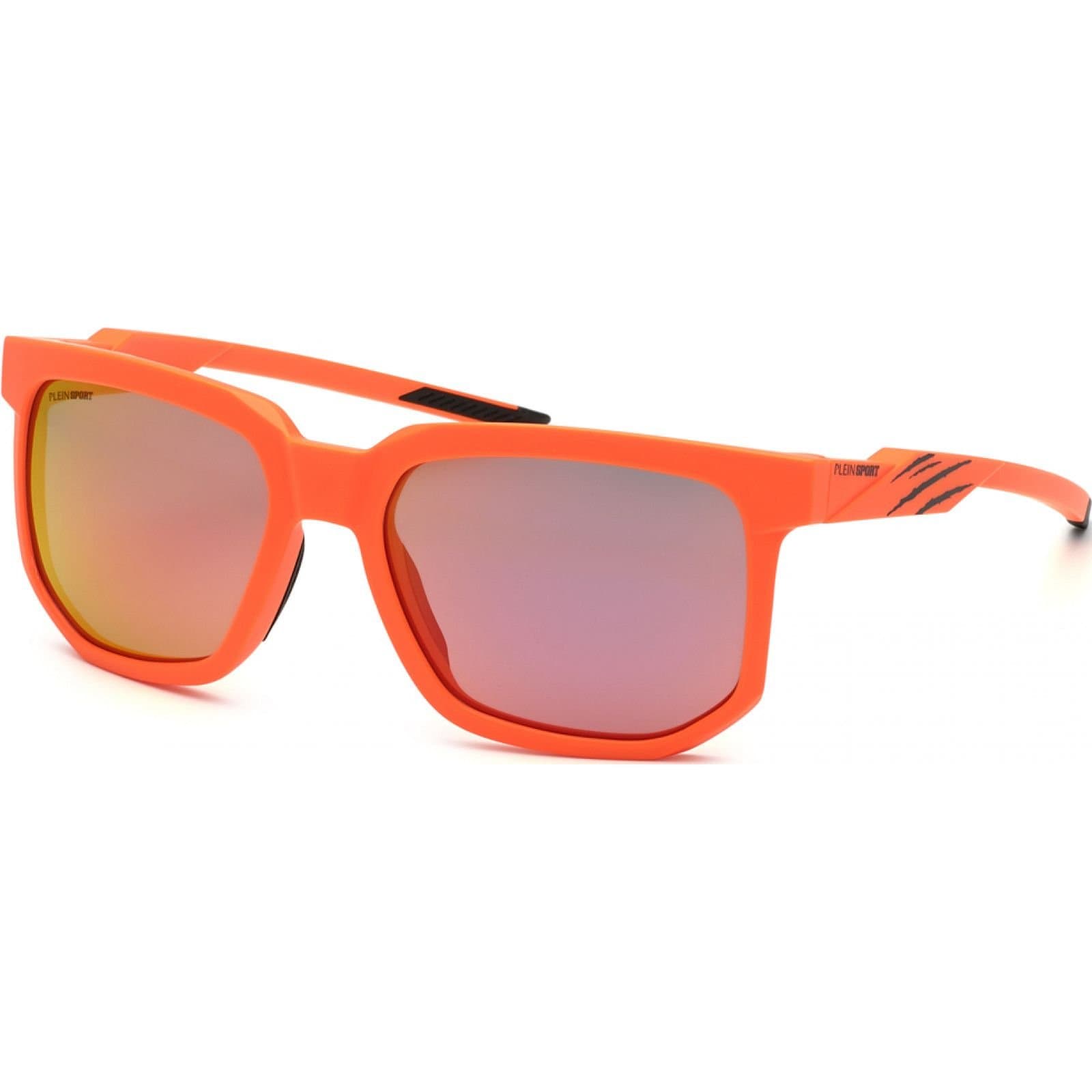 Plein Sport Plein Sport Men's SSP011-56B55P Square/Rectangle Sunglasses in Orange