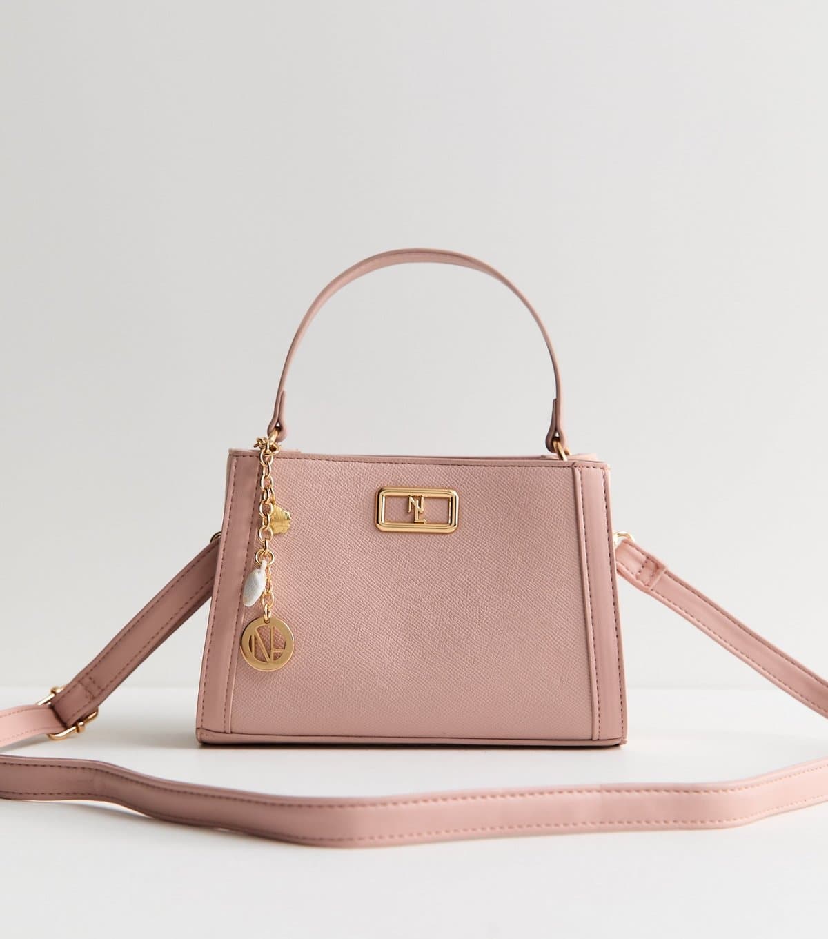 New Look New Look Light Pink Faux Leather Crossbody Bag
