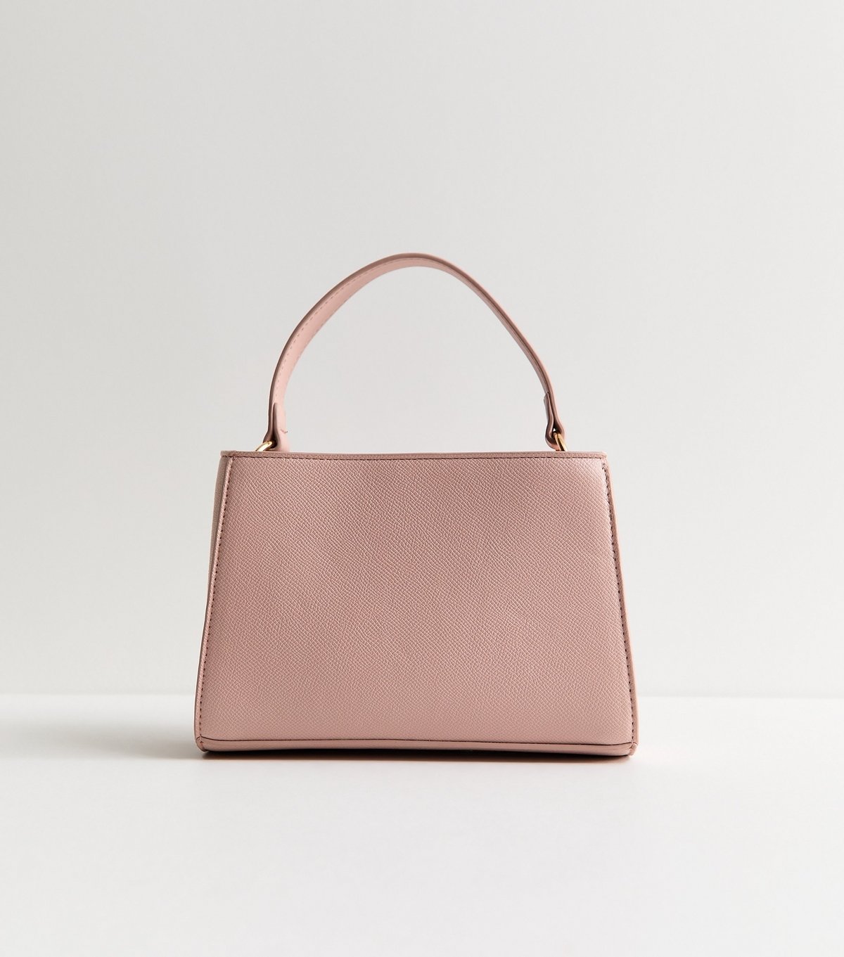 New Look Light Pink Faux Leather Charm Crossbody Bag Vegan New Look - 4