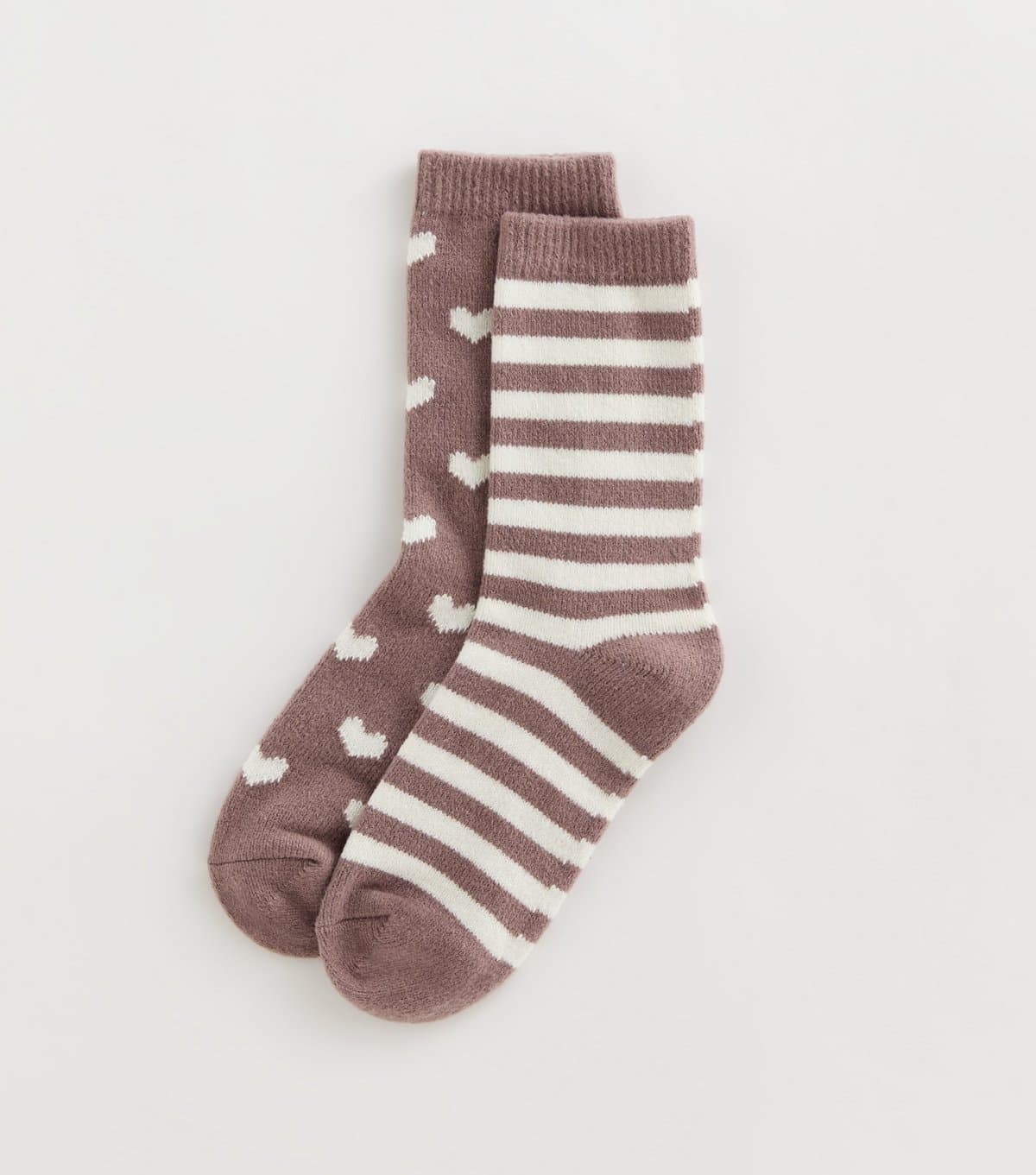 New Look Pack of 2 Oatmeal Knit Patterned Ankle Socks New Look