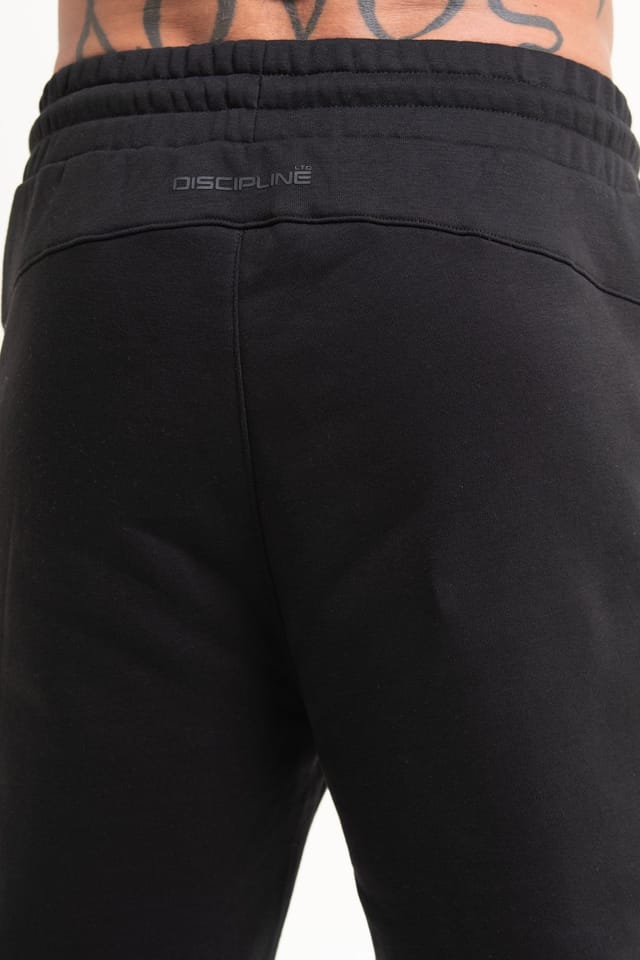 Discipline 365 Discipline 365 Men's Discipline Slim Fit Joggers with Cuff Detail & Pockets in Black - 3