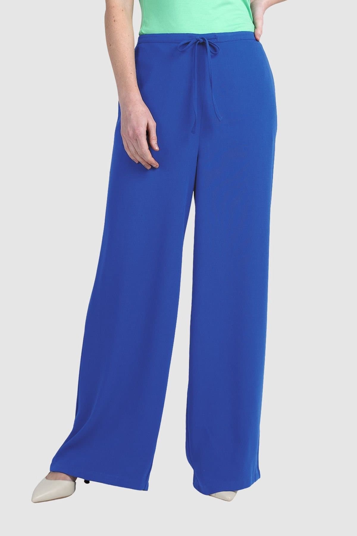 Kettlewell Kettlewell Women's Soft Tailored Wide Leg Trousers in Cobalt