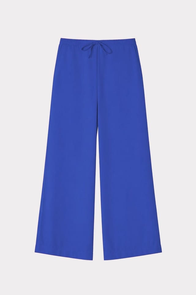 Kettlewell Kettlewell Women's Soft Tailored Wide Leg Trousers in Cobalt - 2