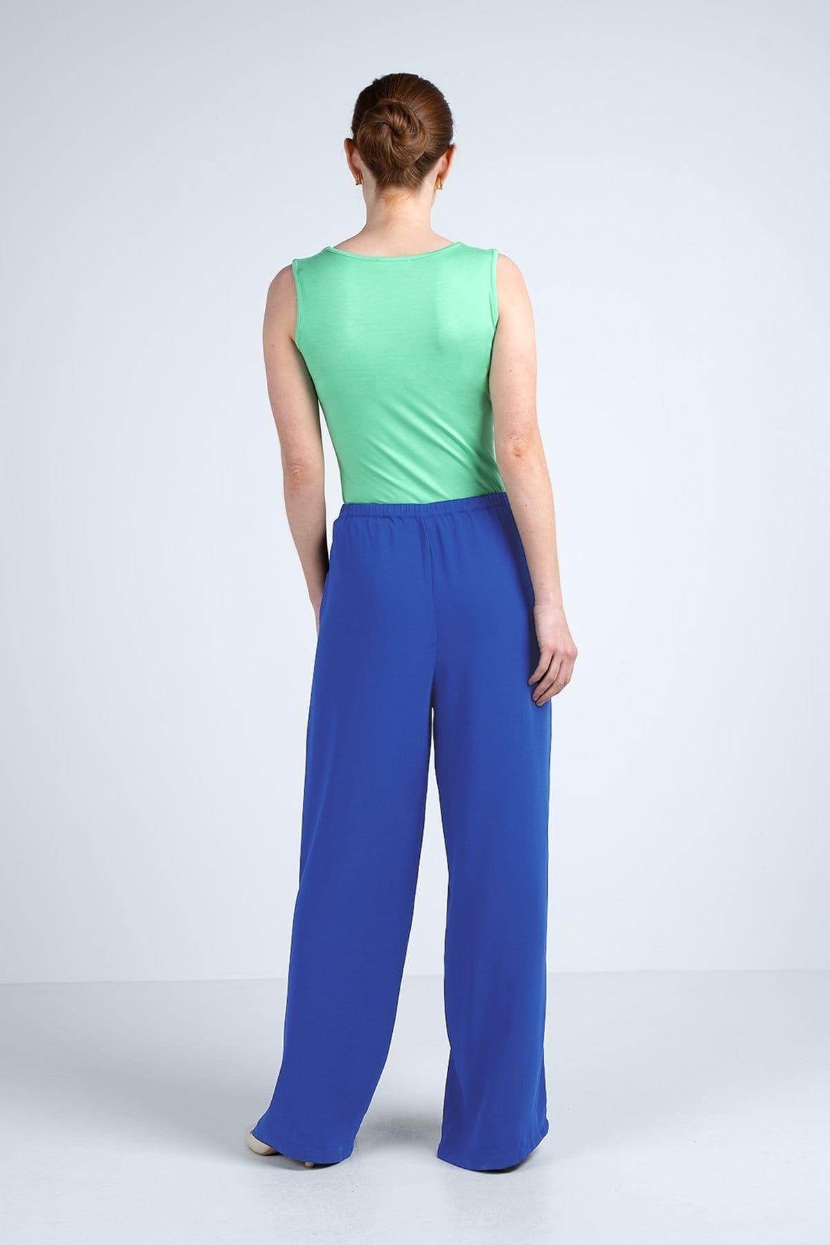 Kettlewell Kettlewell Women's Soft Tailored Wide Leg Trousers in Cobalt - 4