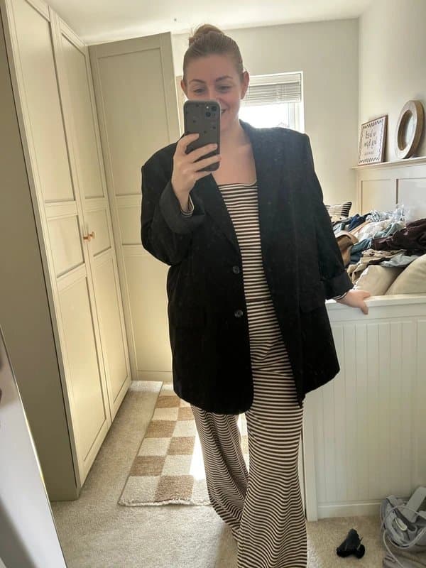ASOS ASOS black blazer with shoulder pads