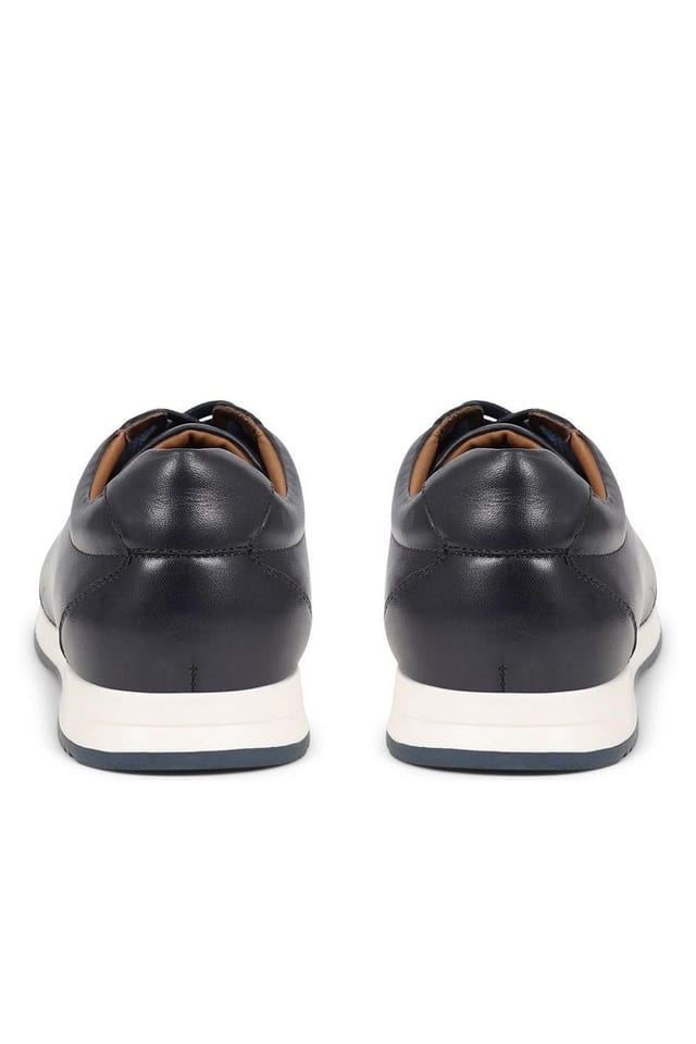 Jones Bootmaker Jones Bootmaker Men's Southend2 Leather Trainers in Navy - 3