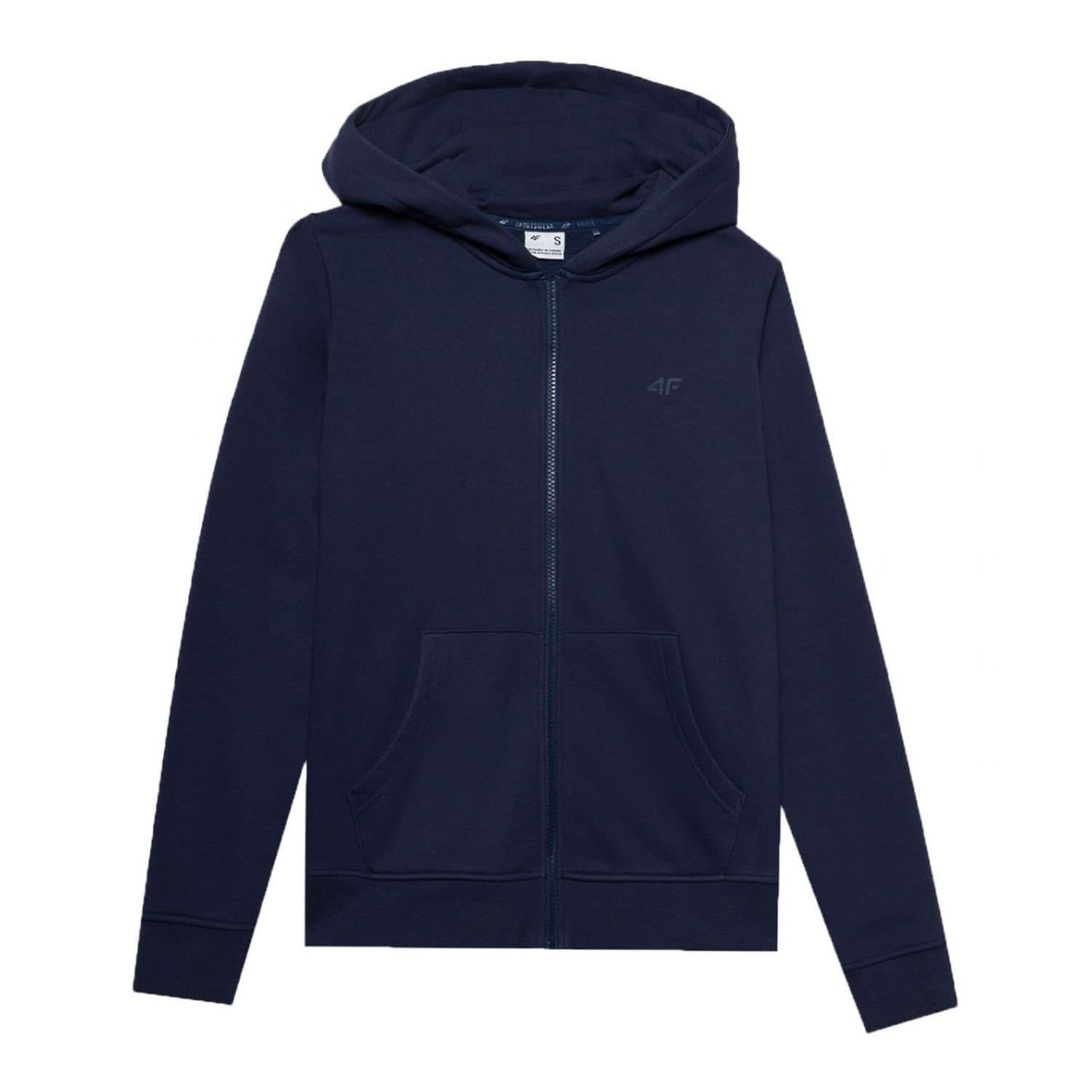 4F 4F Women's WSS24TSWSF0956 Full Zip Hoodie in Navy