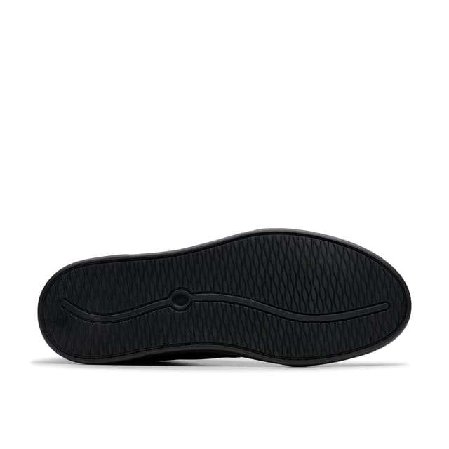 Clarks Clarks Men's Romsey Tie Black Leather Trainers, Lace Up - 3