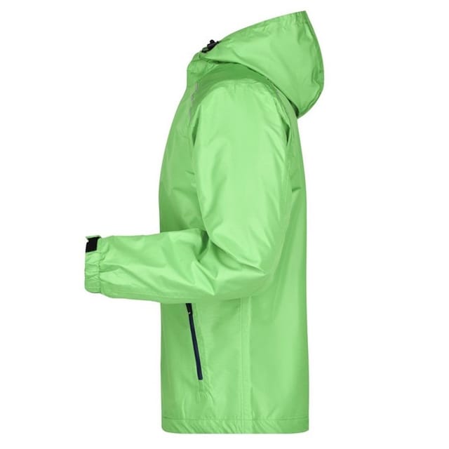 James and Nicholson James and Nicholson Men's Waterproof Jacket in Bright Green - 3