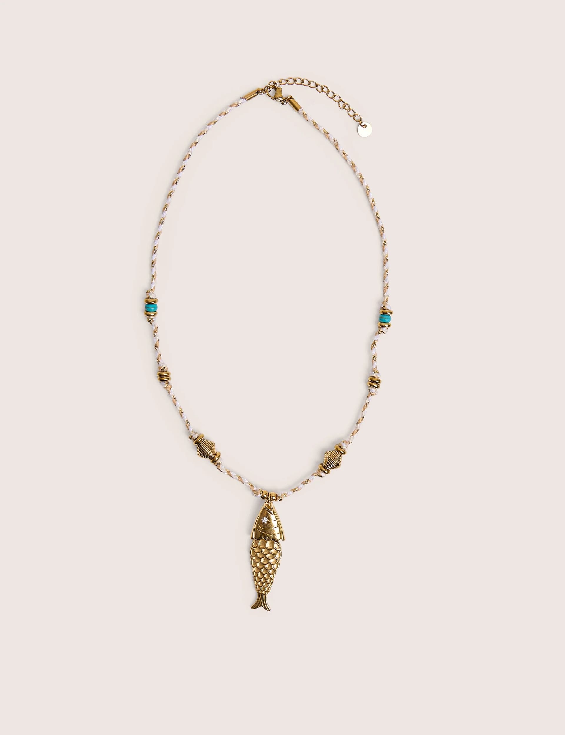 Public Desire Rope Detail Necklace With Sea Life Charms