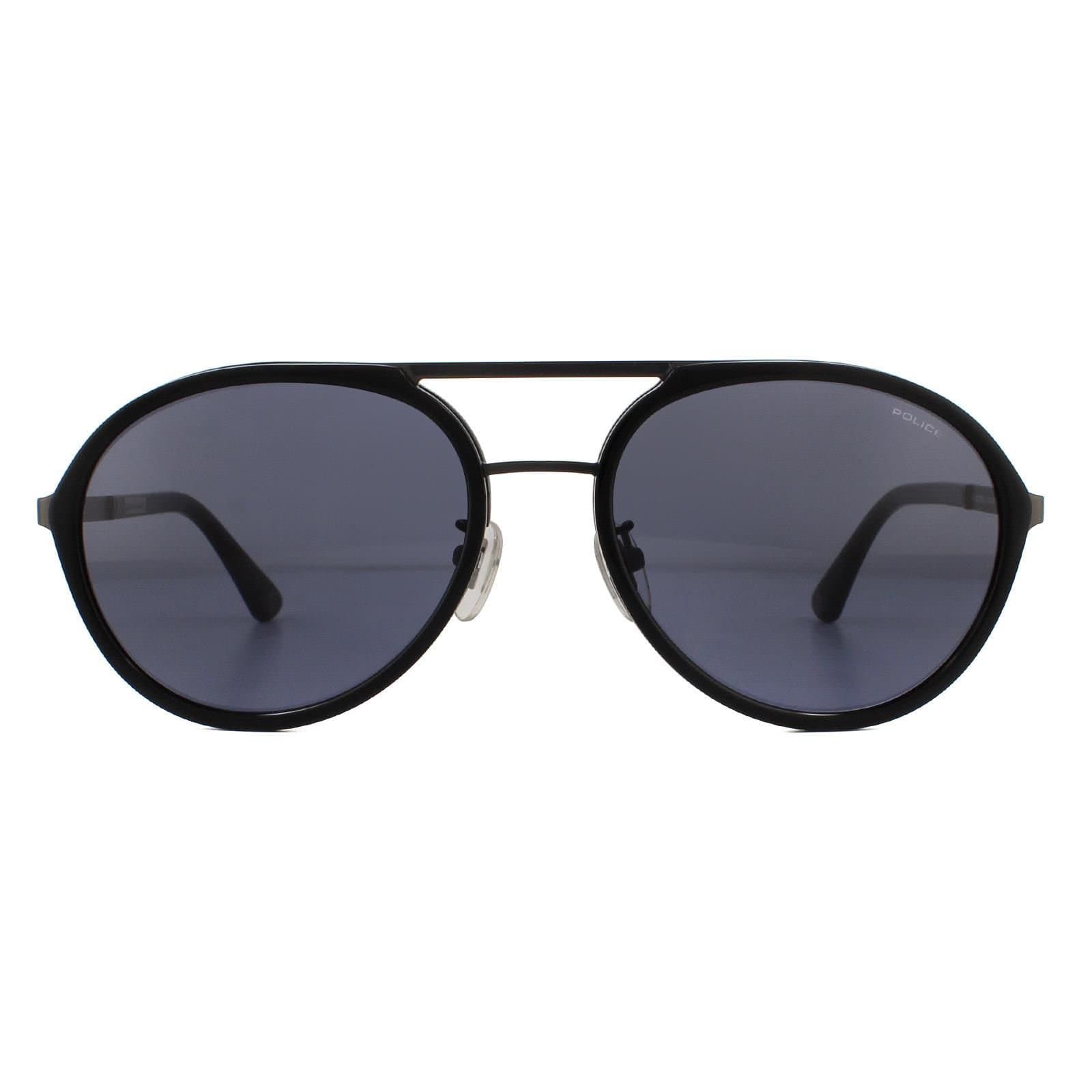 Police Police Men's Aviator Matte Gunmetal Grey Sunglasses