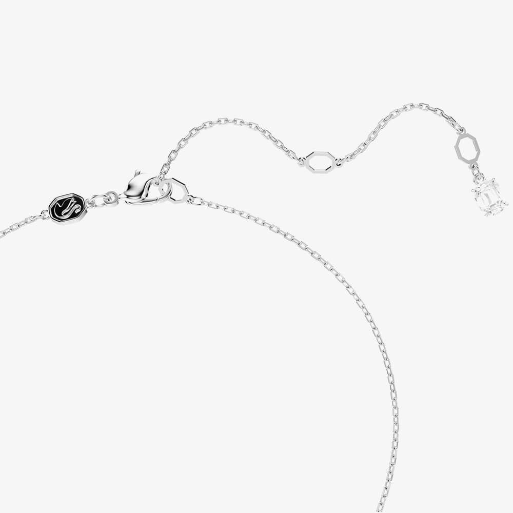 Swarovski Swarovski Women's Hyperbola Gold & Rhodium Plated Mini Hoop Pendant Necklace 5696626 - 3