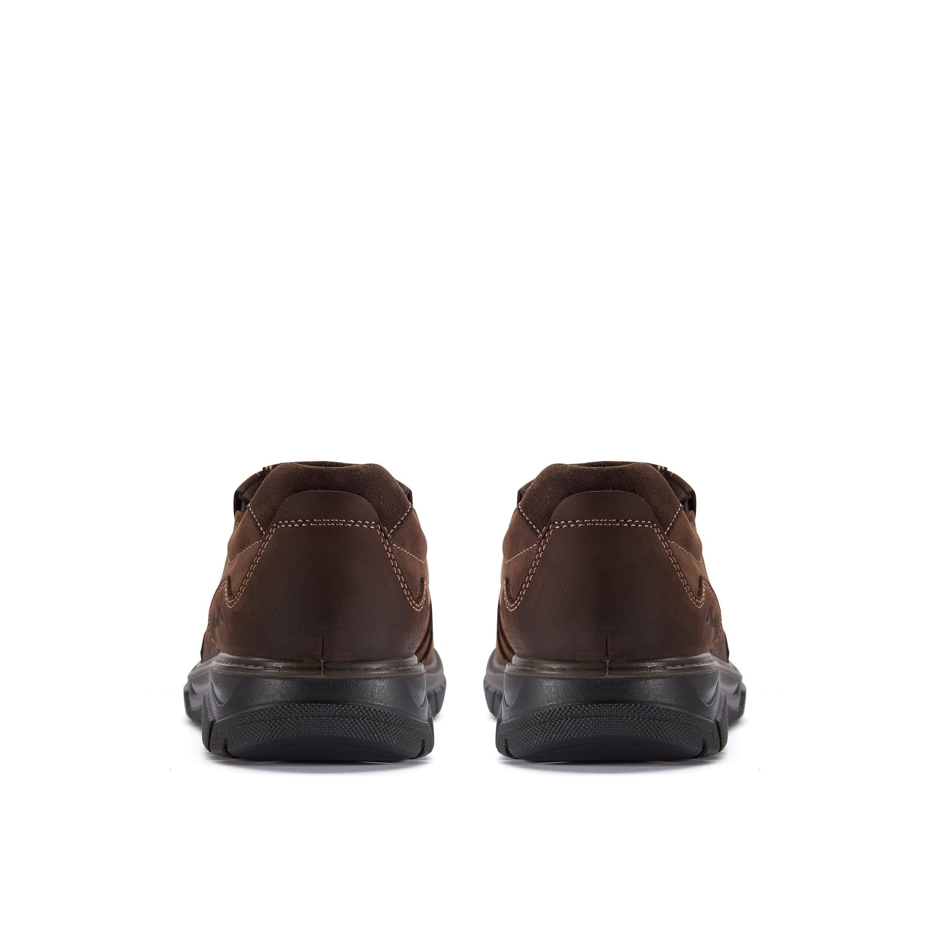 Clarks Clarks Men's Renzo Easy Dark Brown Leather Slip Ons - 4