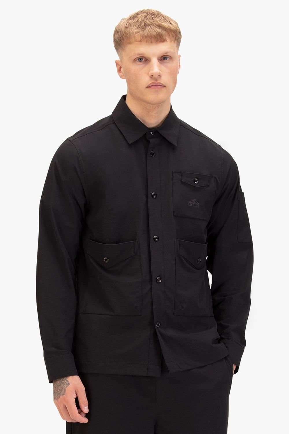 Luke 1977 Luke 1977 Men's Collingford Multi Pocket Shirt in Black