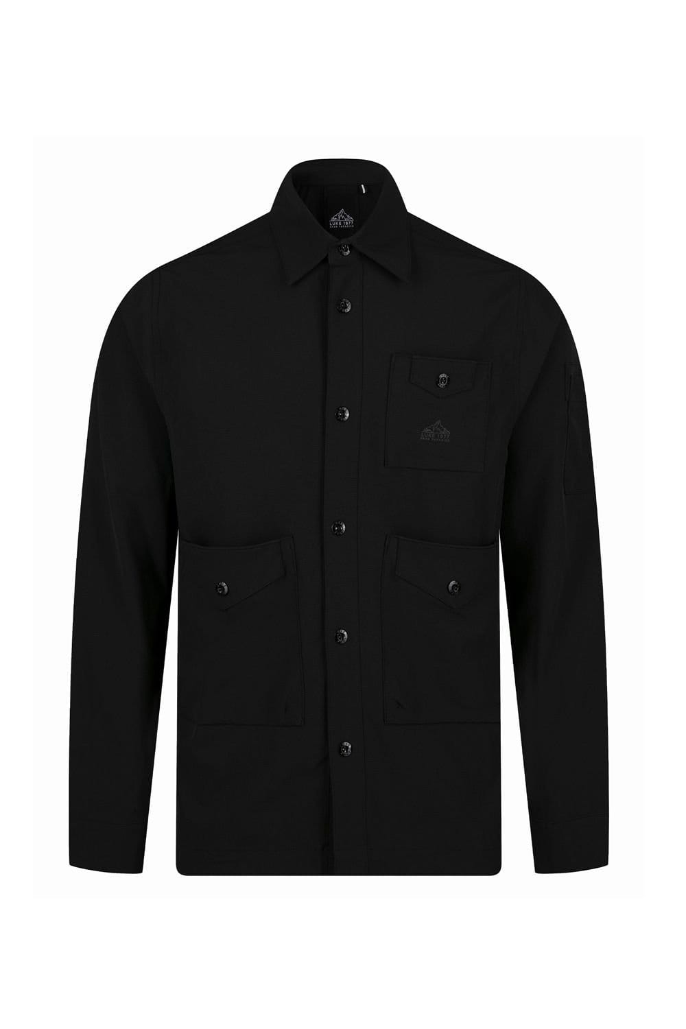 Luke 1977 Luke 1977 Men's Collingford Multi Pocket Shirt in Black - 4
