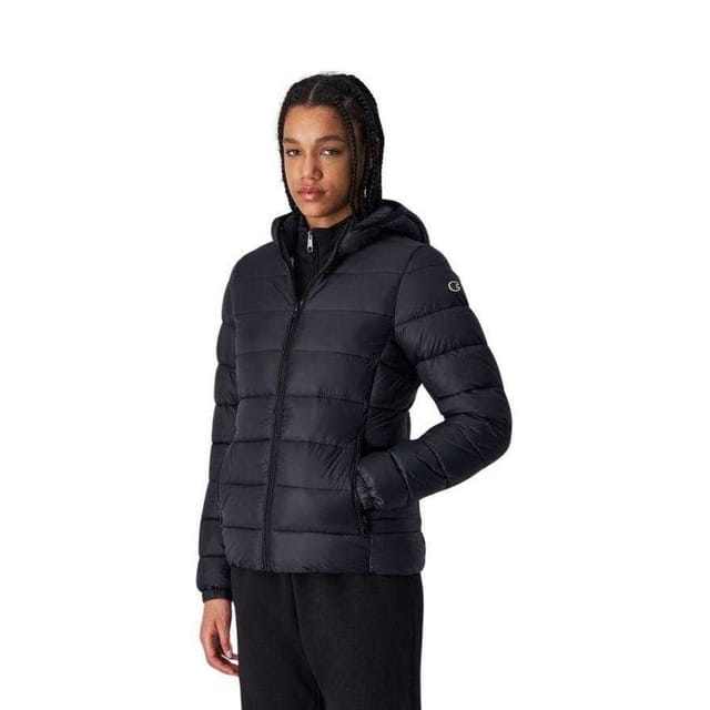 Champion Champion Women's Polyfilled Hooded Padded Jacket in Black - 3