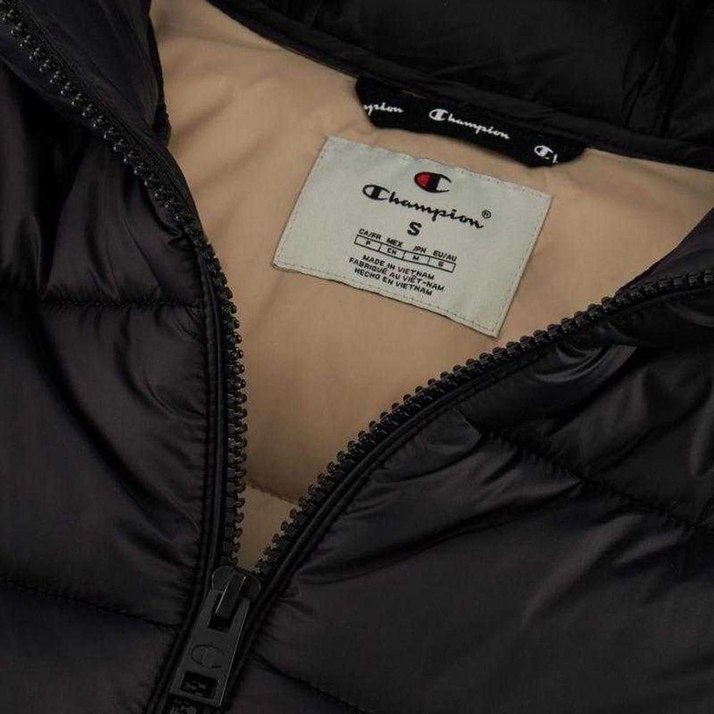 Champion Champion Women's Polyfilled Hooded Padded Jacket in Black - 4