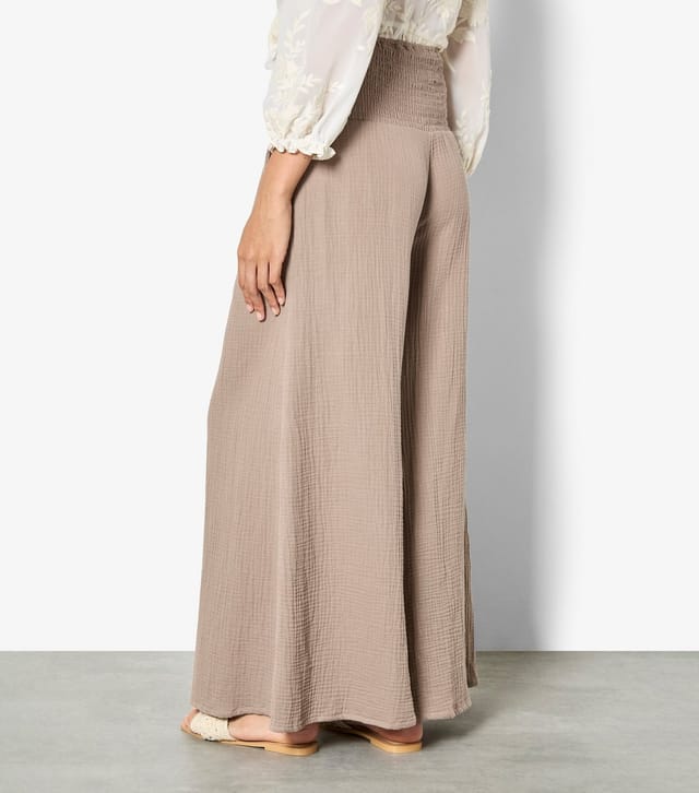 Apricot Women's Stone Wide Leg Trousers Apricot New Look - 2