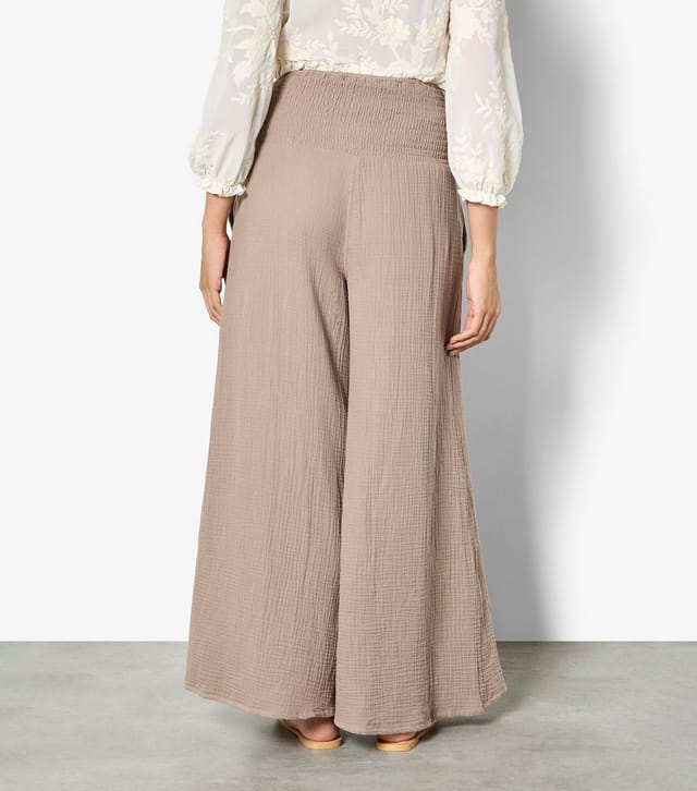 Apricot Women's Stone Wide Leg Trousers Apricot New Look - 3