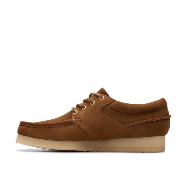 Clarks Clarks Men's Wallabee Boat Cola Suede Wallabee, Boat Shoes, Lace Up in Brown - 2