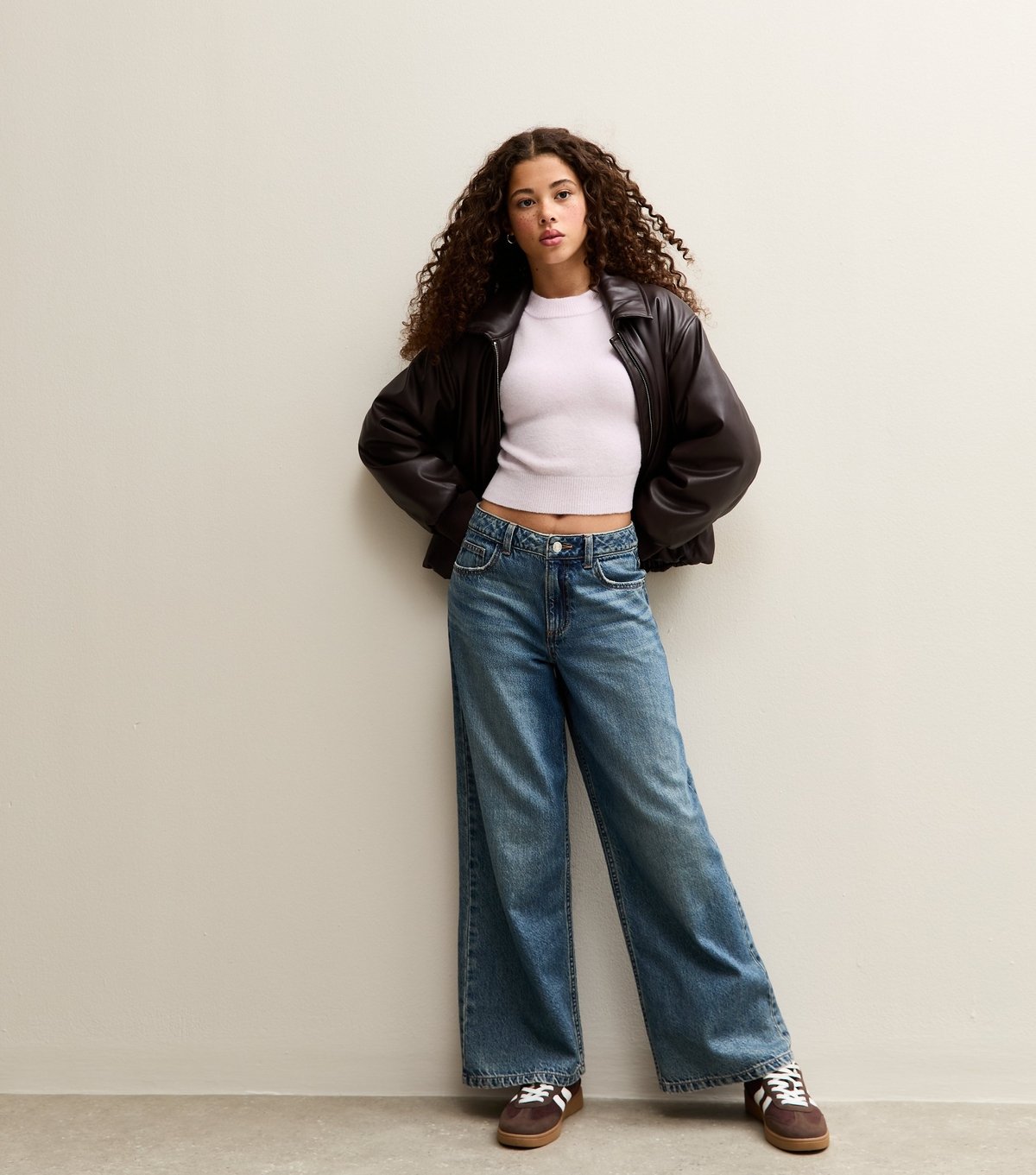 New Look Girls' Lilac Crew Neck Jumper New Look - 3