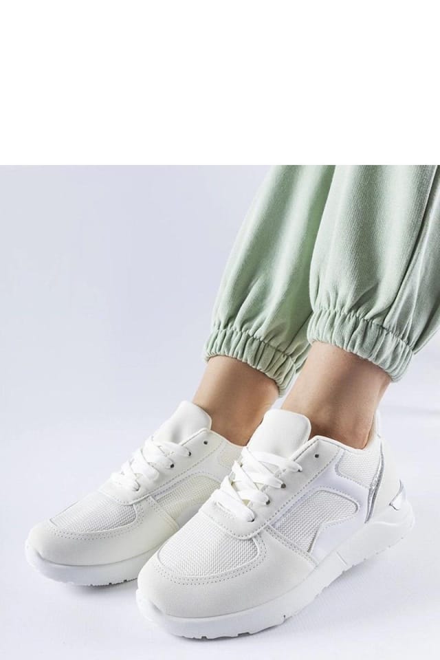 Love Lace Love Lace Women's Lightweight Lace Up Rubber Sole Sports Sneakers for Spring Summer in White - 3