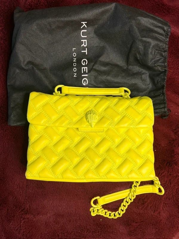 Kurt Geiger Kurt Geiger Women's Cross Body Bag Yellow Kensington Drench