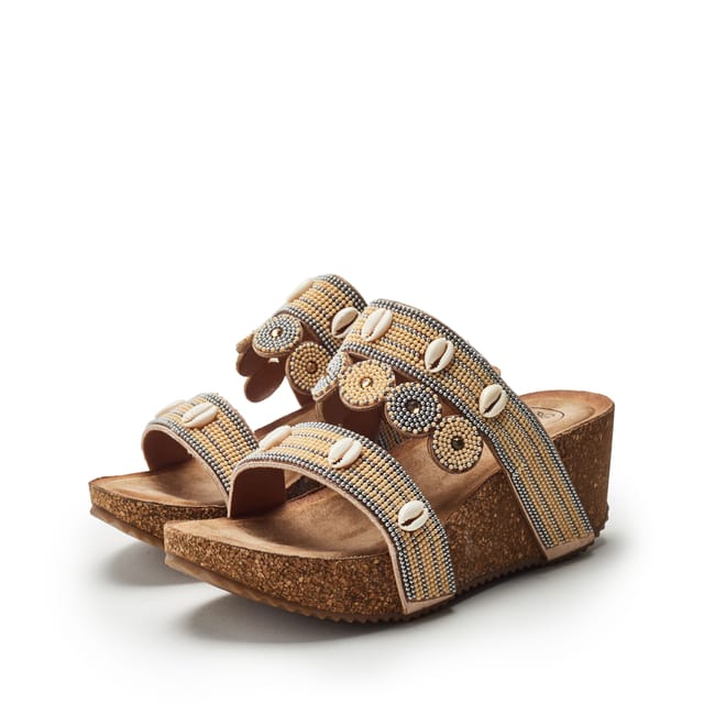 b.soleful b.soleful Women's 'Lurina' Porvair Sandals in Camel - 2