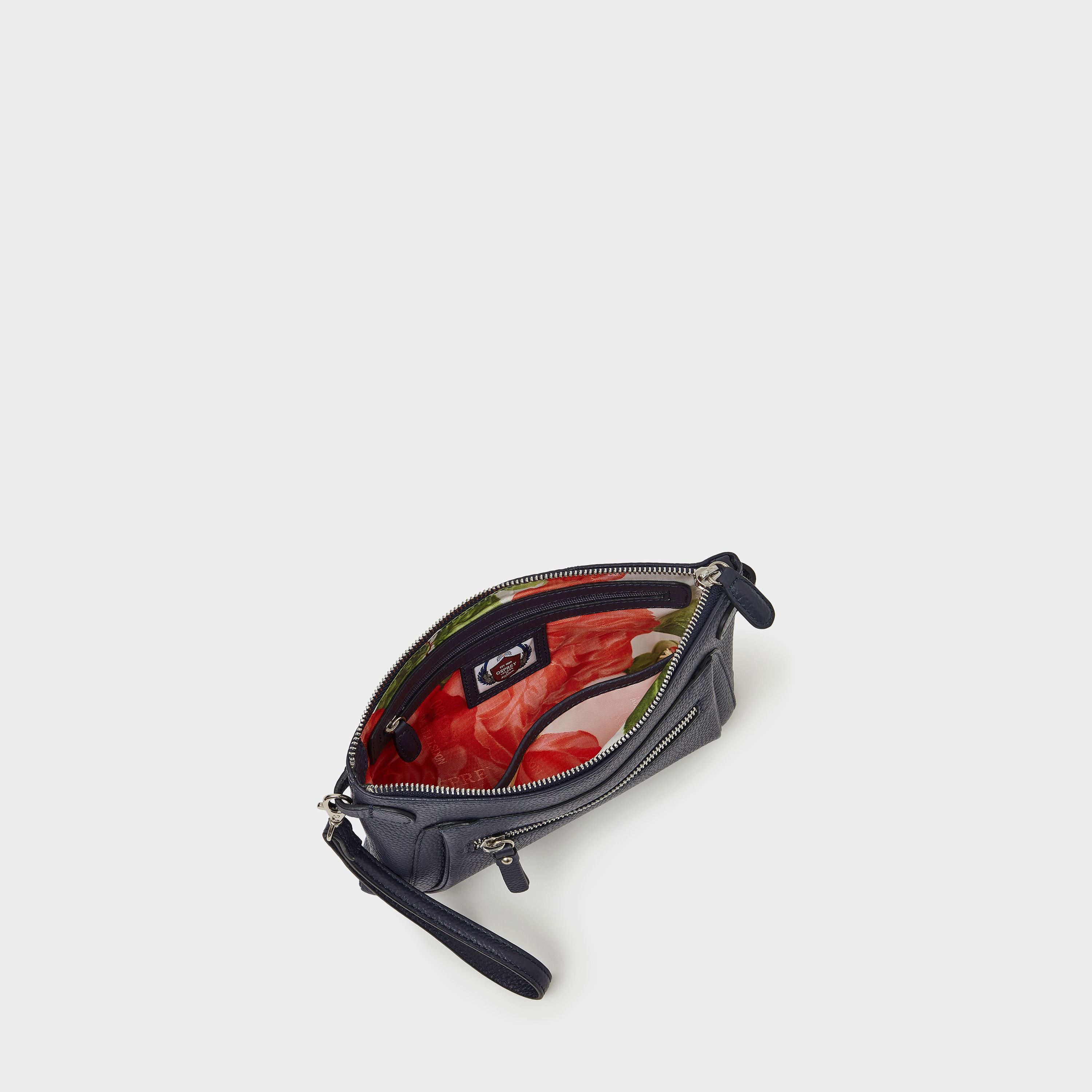 OSPREY LONDON OSPREY LONDON Women's The Ruby Leather Crossbody Clutch Bag in Navy - 4