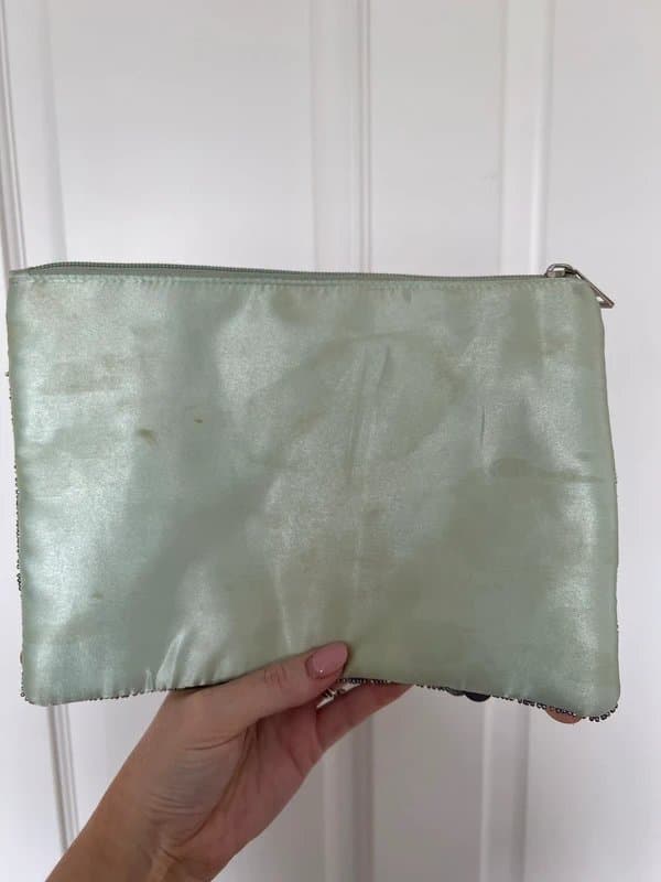 ASOS Embellished sequin beaded floral asos clutch bag