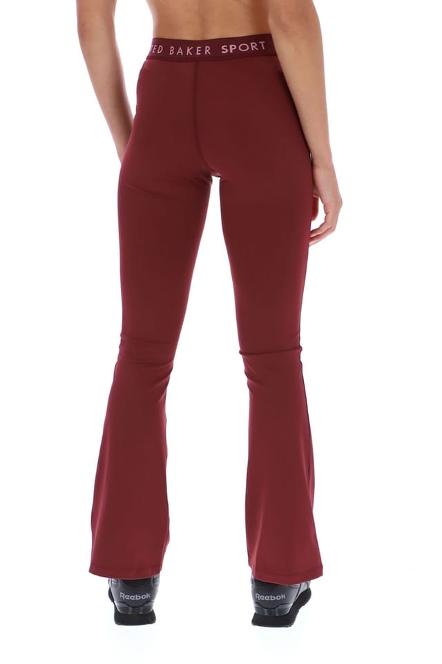 Ted Baker Ted Baker Women's Tb Sport Christine Essentials Flare Legging Burgundy - 2